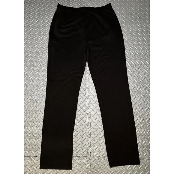 NEW rag & bone Joan Slim Fit women's black Slit cuffs stripe Pants 52%cotton L - Picture 3 of 11
